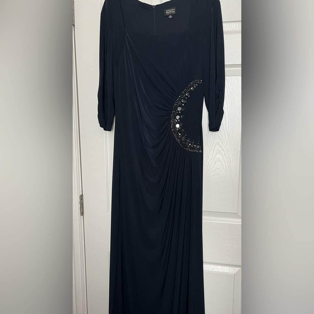 Navy blue formal gown